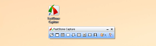 FastStone Capture 8.2 Плавающая панель программы